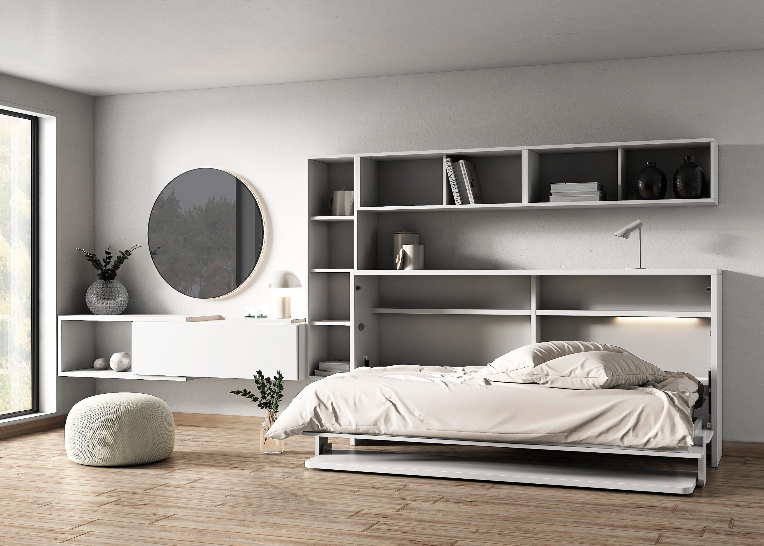 OFFICE WITH PULLDOWN BED AND DESK Kubbiko